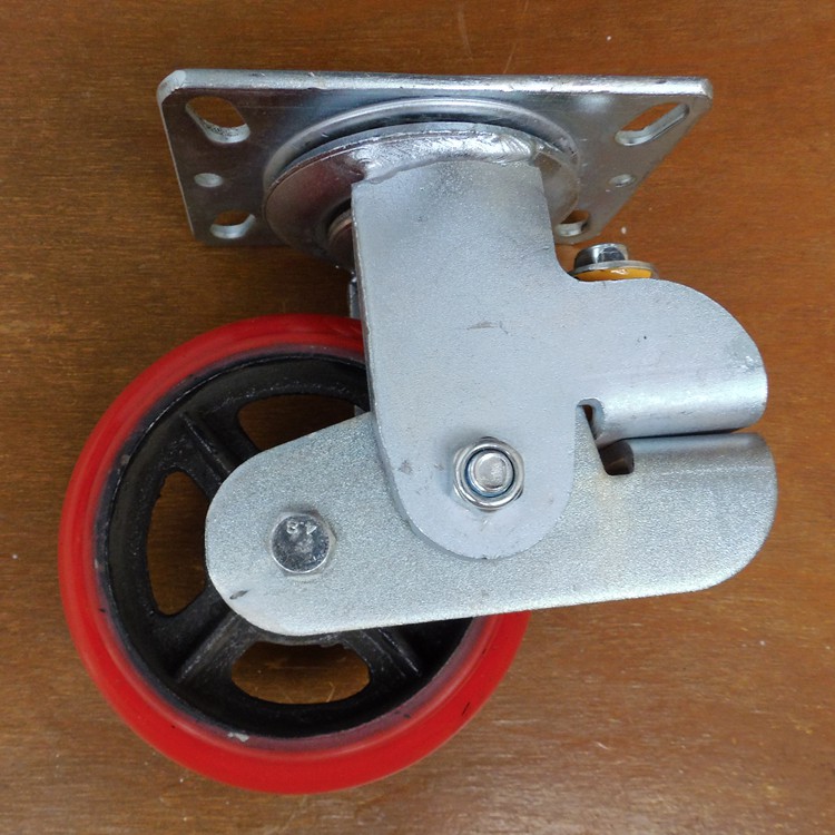 山西芮城客戶訂購(gòu)8寸PU減震專用萬(wàn)向包膠輪 山西芮城客戶訂購(gòu)8寸PU減震專用萬(wàn)向包膠輪