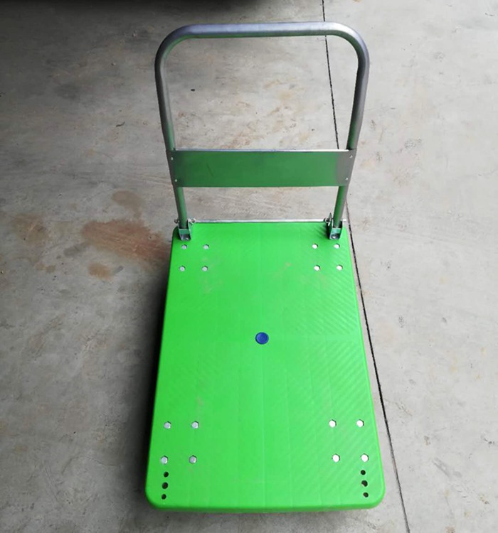 安徽休寧縣客戶購買塑料手推平板車 安徽休寧縣客戶購買塑料手推平板車